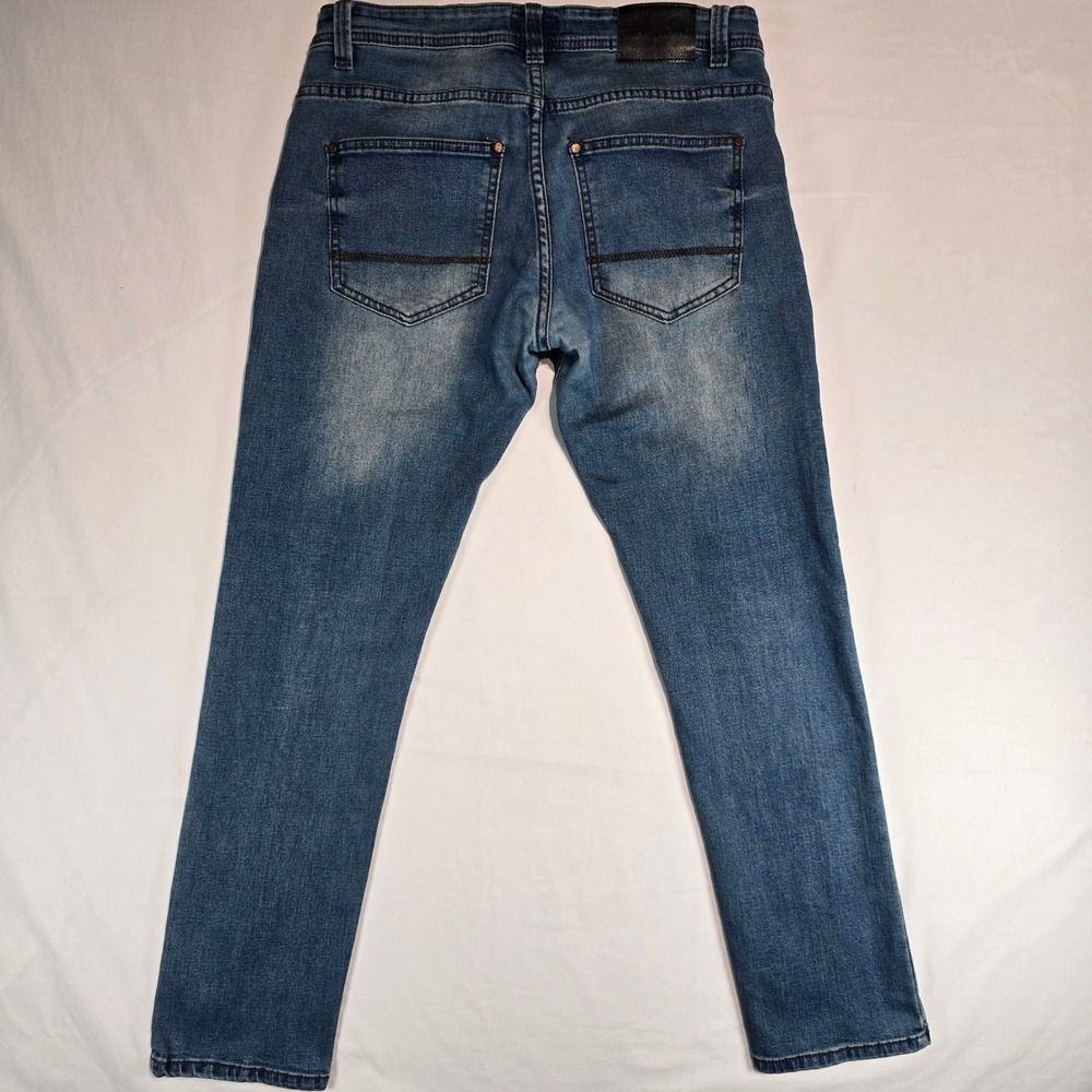 Steve's Jeans Mens 30x30 Medium Wash Straight Leg Stretch Denim Blue SU9AADJA - Picture 2 of 16
